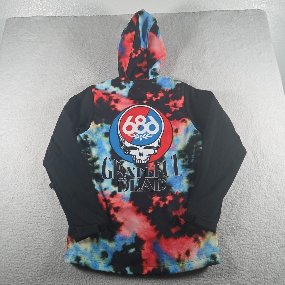 686 Grateful Dead Zip Up Hoodie Size XS‎ 10K Waterproof Infi Dry 000 Warm Skulls